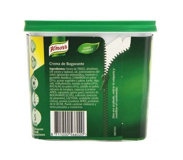 Knorr Crema de Bogavante 375 g – Sabor Gourmet del Mar en Cada Cucharada