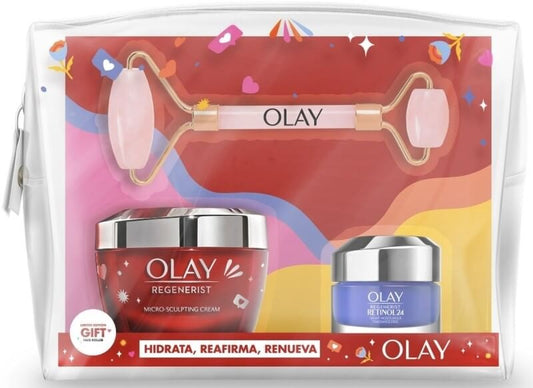 Olay Neceser Regenerist Día 50 Ml + Crema Mini Retinol 15 ml + Roller