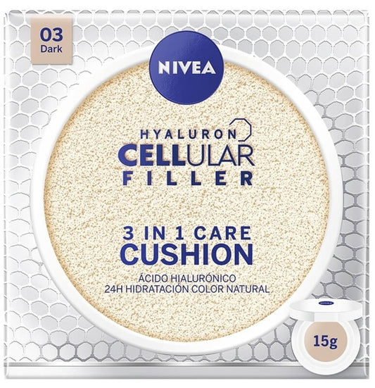 Nivea Crema Cellular 3 En 1 Cushion Tono Oscuro 15 ml