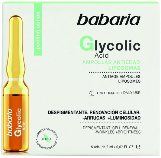 Babaria Ampollas Ácido Glicólico 2 ml X 5 Unidades