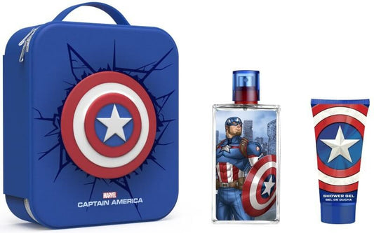 Capitán América Estuche Con Cremallera Vapo 100 ml + Gel 60 ml