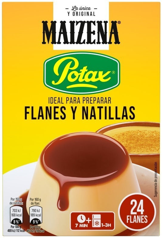 Maizena Potax Flanes y Natillas 192 g - La Forma Más Fácil de Crear Postres Caseros