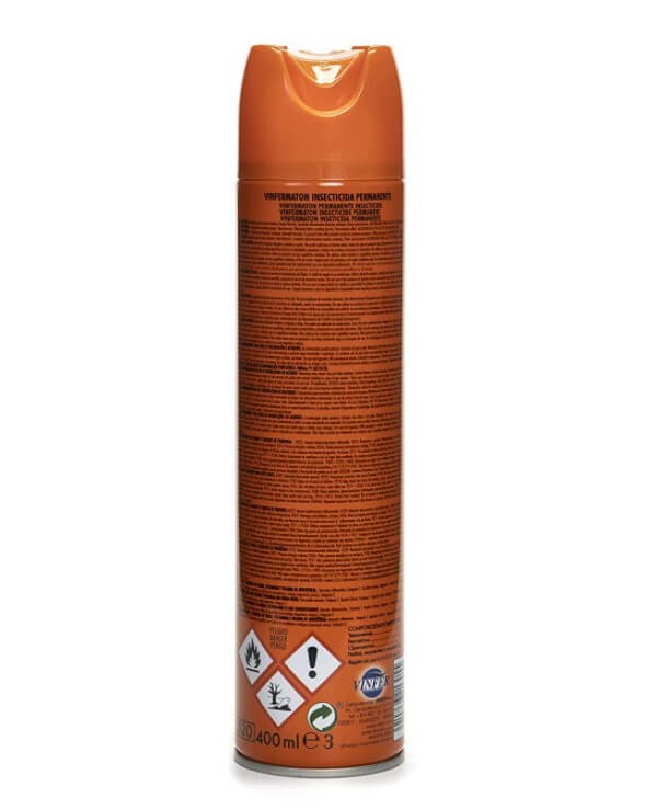 Vinfer Matón Insecticida para Cucarachas, Arañas y Hormigas en Aerosol 400 ml – 1 Año de Protección Total en el Hogar