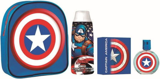 Capitán América Mochila Vapo 50 ml + Gel Baño 300 ml