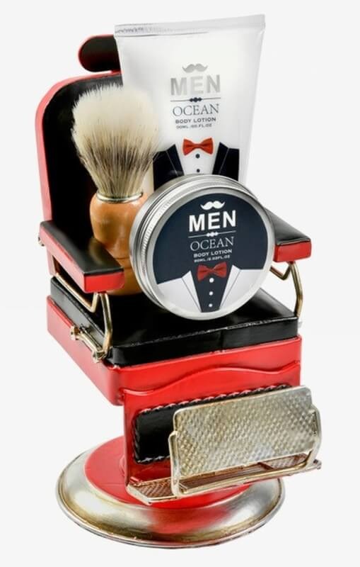 Bon Matin Cesta Baño Natural Silla De Barbero