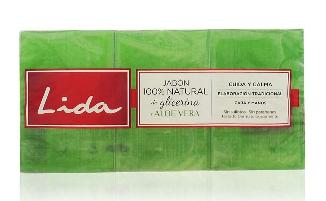 Lida Jabón 100% Natural Glicerina Aloe Vera