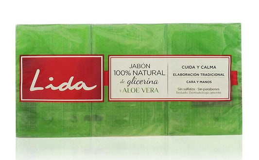 Lida Jabón 100% Natural Glicerina Aloe Vera