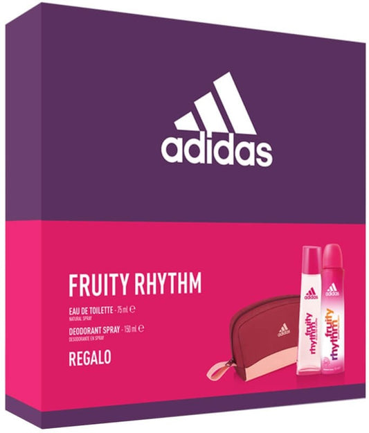 Adidas Fruity Rhythm Estuche de Mujer 75 ml EDT + 150 ml Deo Spray – Energía Frutal para Mujeres Activas