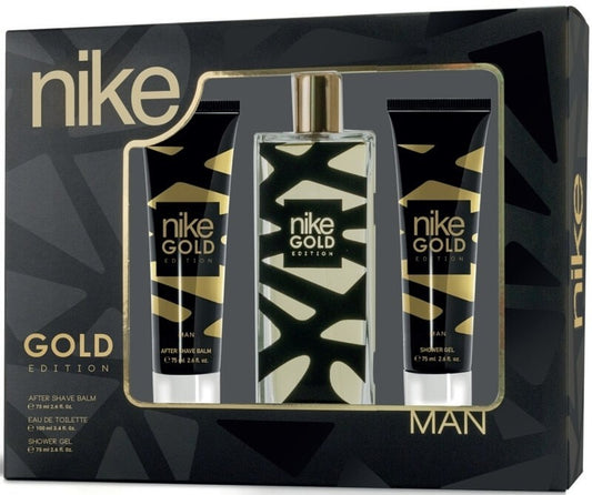 Nike Estuche Gold Edition Man Vapo 100 ml + Gel Ba Ño 75 ml + After Shave Balm 75 ml