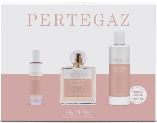 Pertegaz Estuche Femme Vapo 100 ml + 30 ml + Emulsion 200 ml