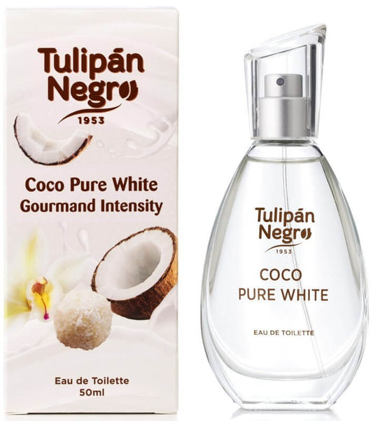 Tulipán Negro Coco Pure White Eau de Toilette 50 ml - Intensidad Gourmand y Frescura Tropical