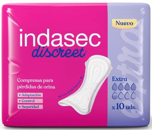 Indasec Discret Extra Compresas Incontinencia 10 Unidades