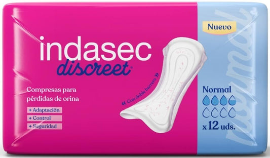 Indasec Incontinencia Discret Normal 12 Unidades