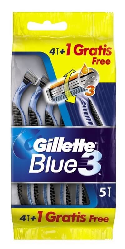 Gillette Maquinilla Desechable Blue III 3 Unidades + 1 Unidad