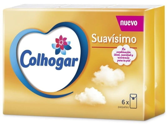 Colhogar Pañuelos Blancos Suavisimo 6 Paquetes