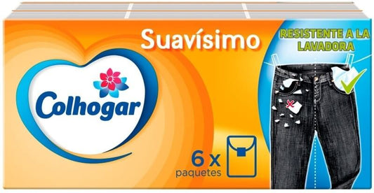 Colhogar Pañuelos Blancos Compactos Suavisimo 6 Paquetes