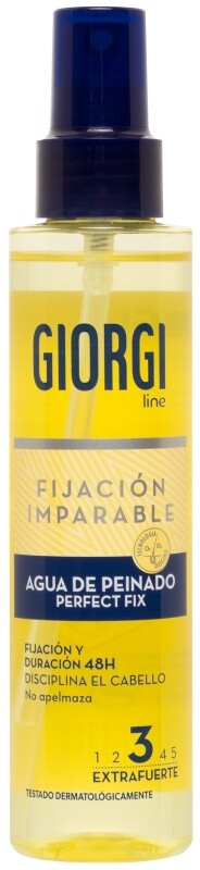 Giorgi Line Agua de Peinado Extrafuerte Perfect Fix 150 ml – Control y Fijación Profesional