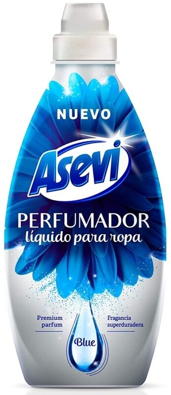Asevi Perfumador Líquido para Ropa Blue 720 ml - Aroma Fresco y Duradero para un Lavado Perfecto