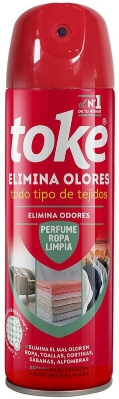 Toke Elimina Olores Spray 300 ml – Neutraliza los Olores de Forma Eficaz
