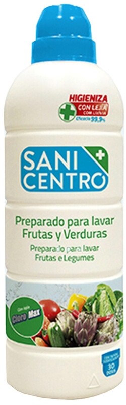 Sanicentro Desinfectante para Frutas y Verduras 750 ml - Higiene Total para tus Alimentos Frescos