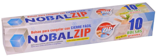 Nobal Bolsa Congelación Grande 10 Unidades