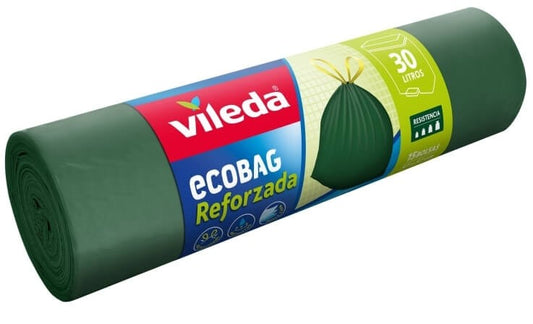 Vileda Bolsa Basura Autocierre Reforzada 30 Litros - 15 Unidades