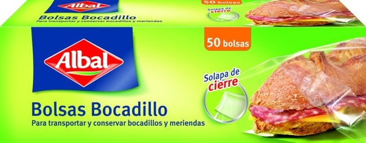 Albal Bolsa Bocadillo 17 cm X 24 cm - 50 Unidades