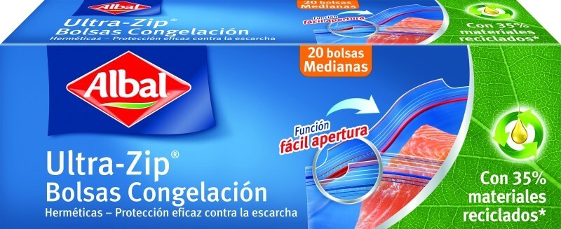 Albal Bolsa Congelacion Ziploc Pequeña/Mediana 20 Unidades