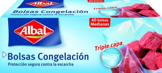 Albal Bolsa Congelación Mediana 25 Cm X 32 Cm - 40 Unidades