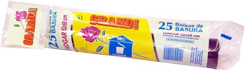Grandi Bolsas De Basura 52x60 cm 25 Unidades
