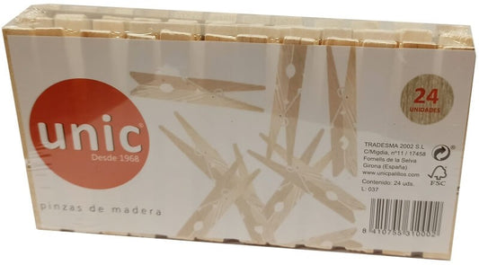 GT Pinzas De Madera Gederlim 24 Unidades