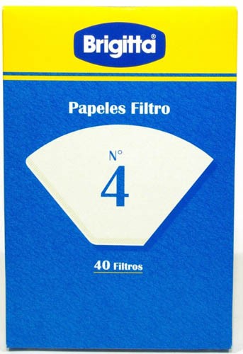 Brigitta Papeles Filtro Nº 4 1X4 40U - Disfruta de un Café Perfecto Cada Día