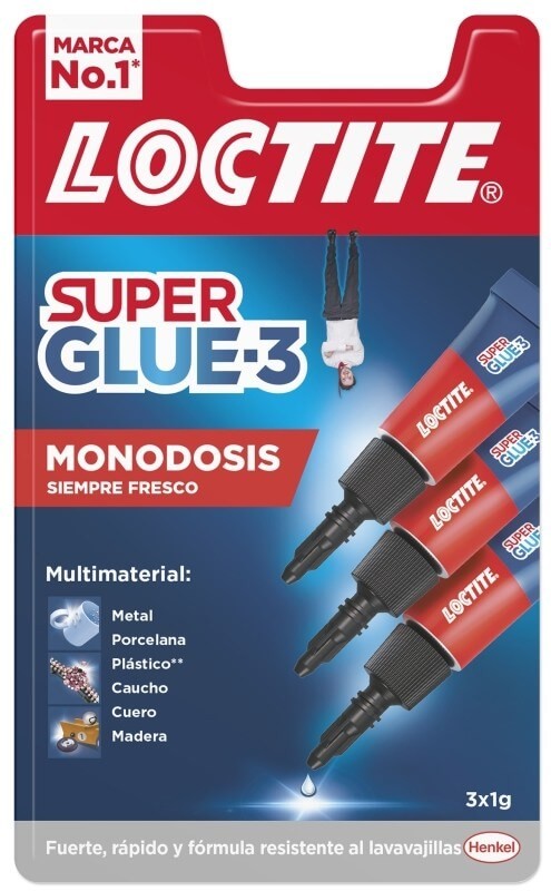 Loctite Adhesivo Super Glue-3 Mini Trio 3 Unidades De 1 gr
