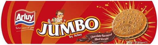 Arluy Galleta Rellena de Chocolate Jumbo 500 g - Delicioso Sabor y Relleno Cremoso