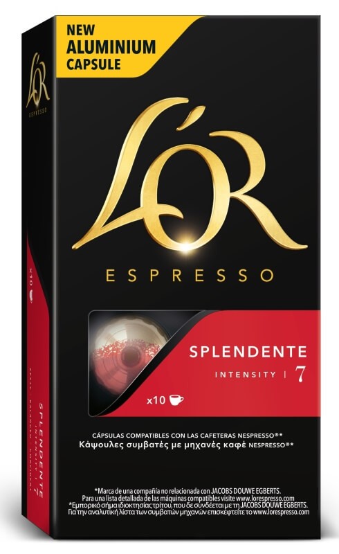 Lor Café Espresso Splendente Para Nespresso 10 Cápsulas