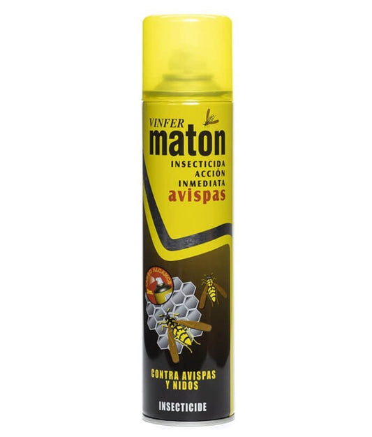 Vinfer Matón Insecticida Avispas y Nidos 400 ml – Acción Inmediata para una Protección Eficaz a Distancia