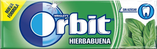 Orbit Chicle Sin Azúcar Hierbabuena 30 Unidades