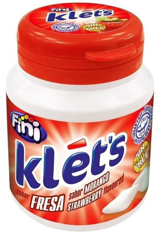 Klets Chicle Sin Azúcar Fresa 70 Unidades