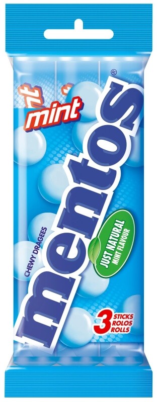 Mentos Caramelos Menta 3 Unidades X 38 gr