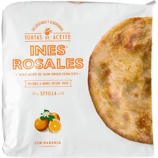 Inés Rosales Tortas de Aceite con Naranja 4U 120 g – El Sabor Artesanal de Sevilla