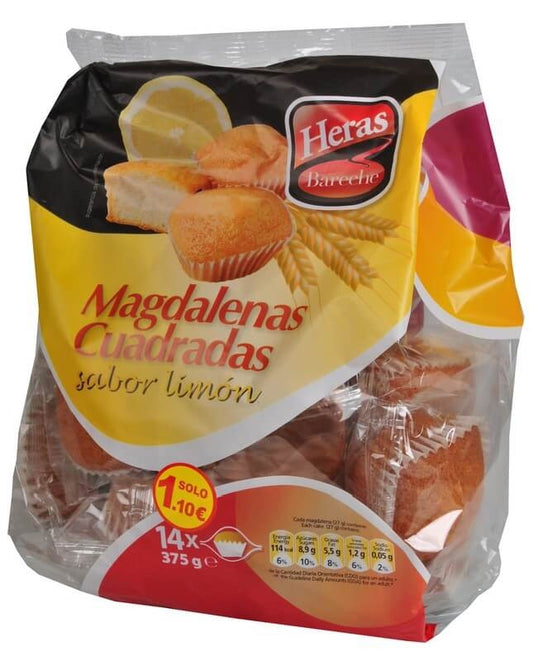 Heras Magdalenas Cuadradas Sabor Limón 350 gr