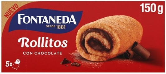 Fontaneda Bizcocho Rollitos Con Chocolate 150 gr