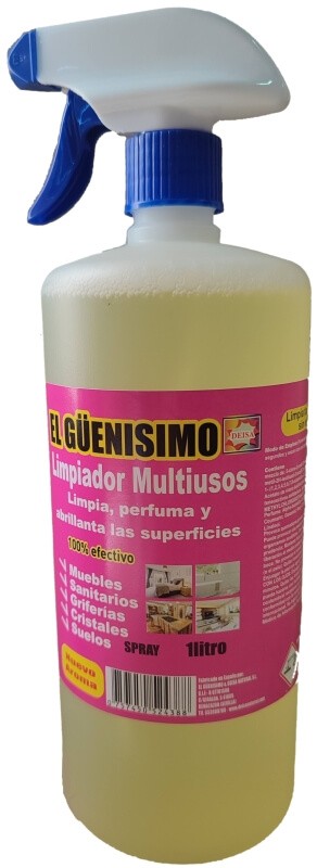 El Güenisimo Limpiador Multiusos Spray 1L - Limpia, Perfuma y Abrillanta en un Solo Paso