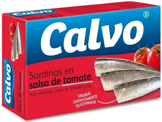 Calvo Sardinas en Salsa de Tomate 120G – Sabor auténtico con el toque justo de tomate