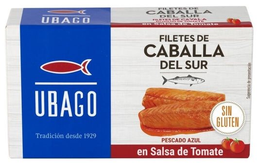 Ubago Caballa Del Sur En Tomate Peso Neto 85 gr Peso Escurrido 65 gr
