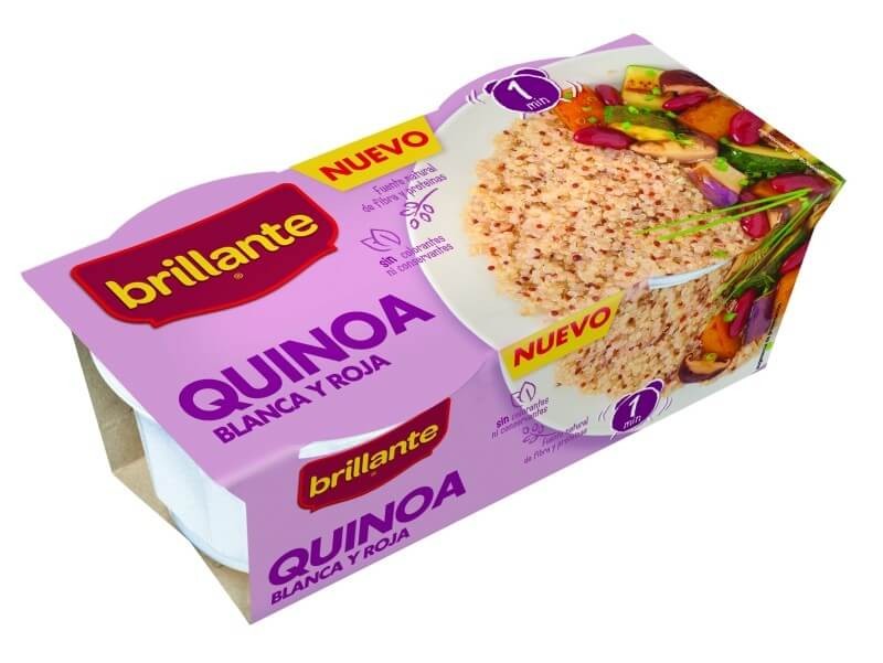 Brillante Quinoa Pack 2 x 125 gr - Quinoa Cocida y Lista para Consumir
