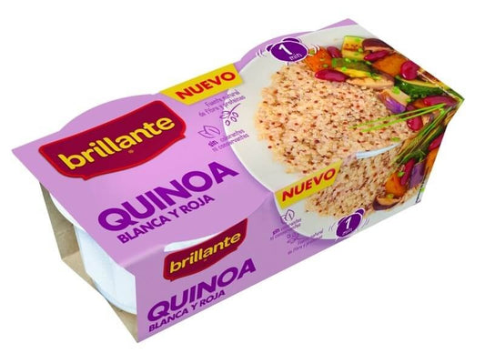 Brillante Quinoa Pack 2 x 125 gr - Quinoa Cocida y Lista para Consumir