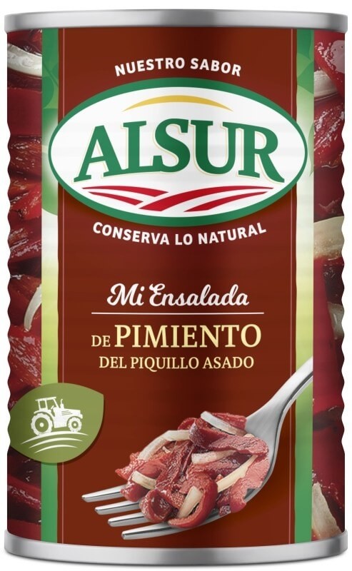 Alsur Pimiento Asado Lata Peso Neto 410 gr