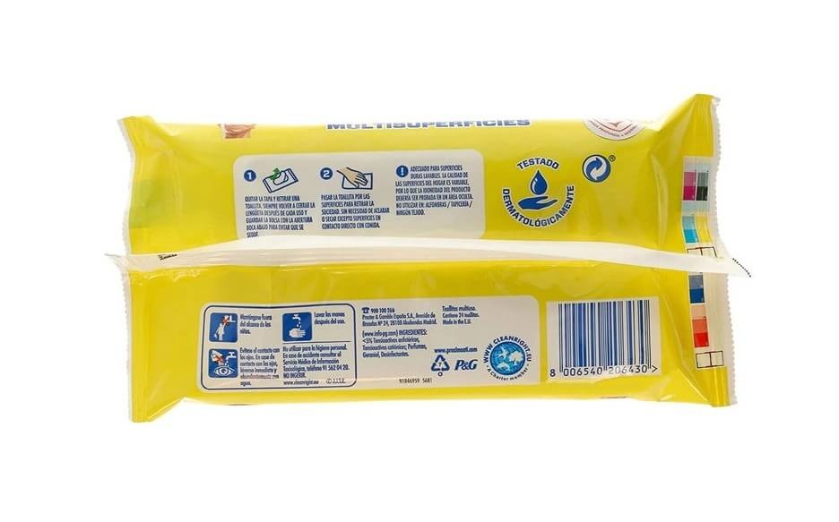 Don Limpio Toallitas Multisuperficies Limón 24U - Limpieza Rápida y Eficaz