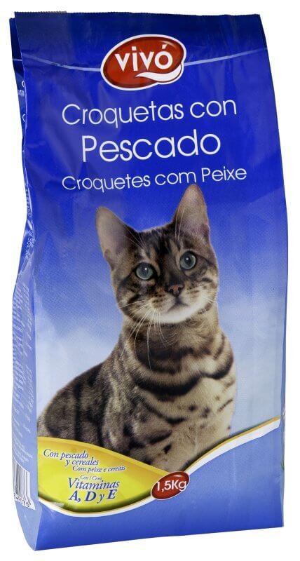 Vivo Croquetas con Pescado para Gatos 1.5Kg - Nutrición Completa y Sabor Irresistible